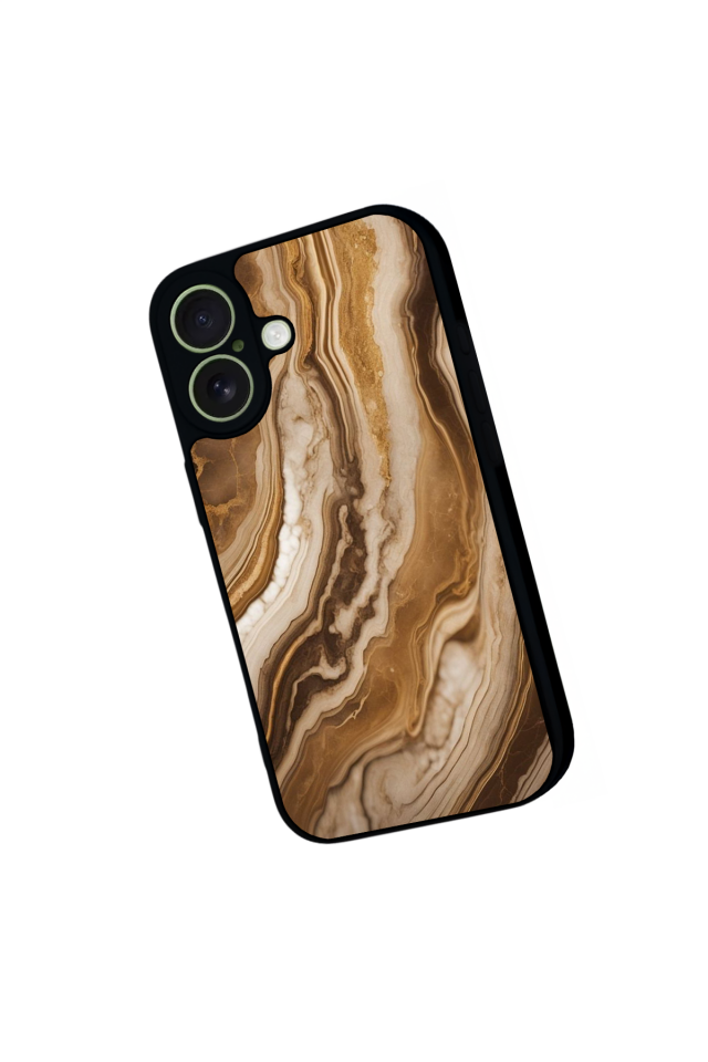 iPhone 17 Uyumlu Mermer Marble Tasarımlı Glossy Premium Kılıf