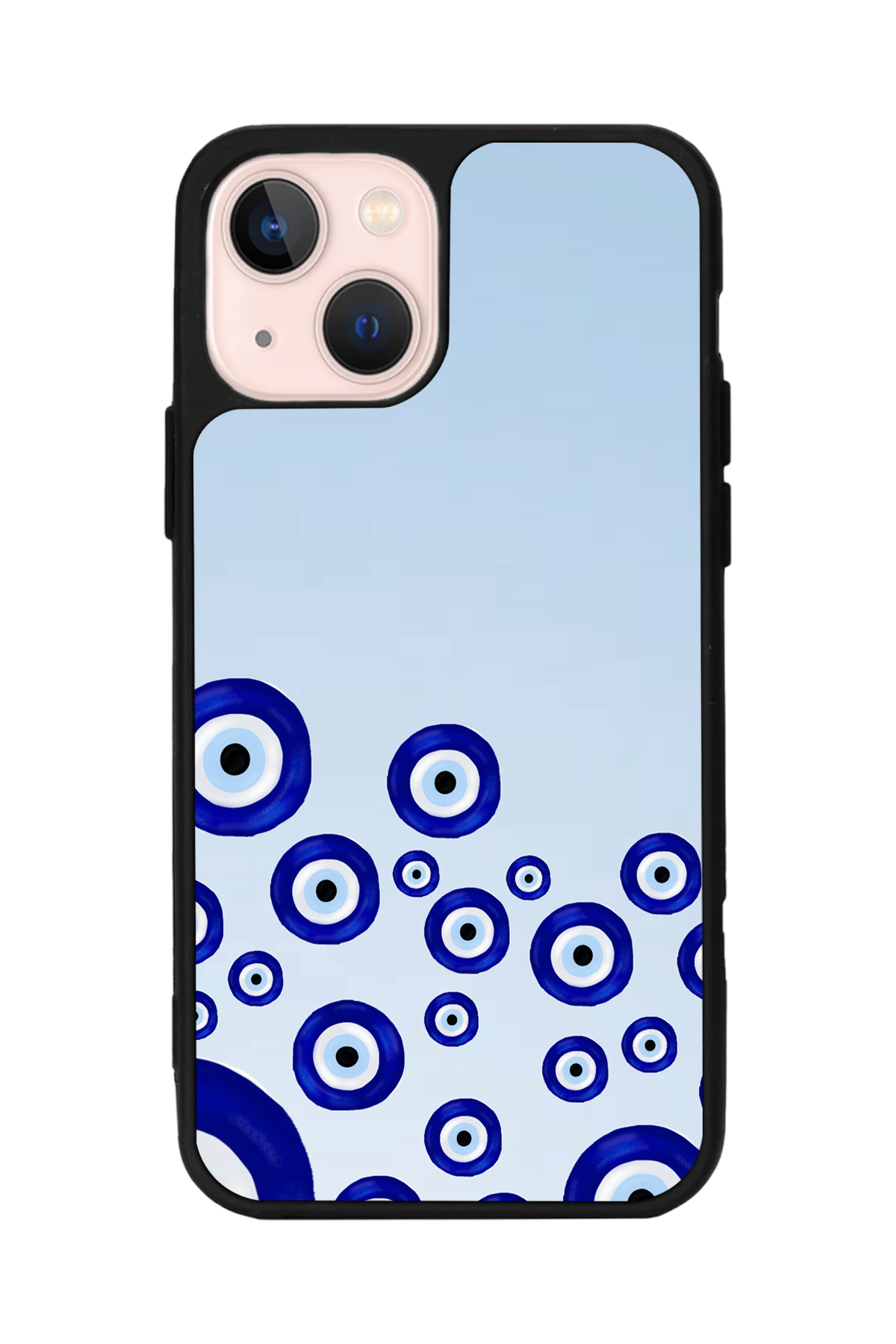 iPhone 15 Uyumlu Nazar Tasarımlı Glossy Premium Kılıf