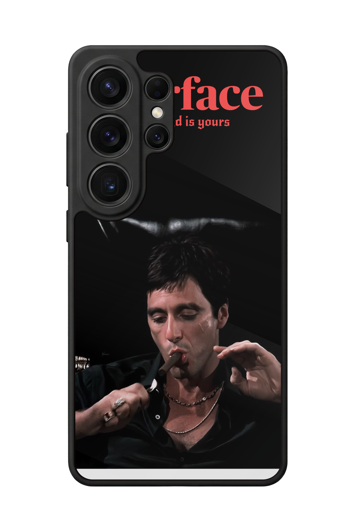 Samsung Galaxy S26 Ultra Uyumlu Scarface Tasarımlı Glossy Premium Kılıf