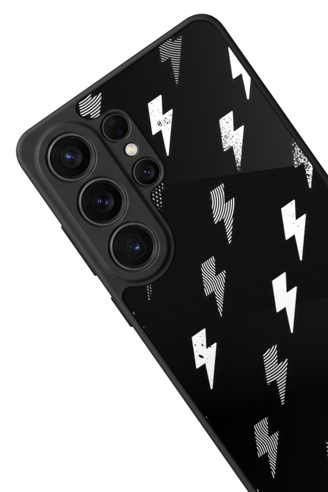 Samsung Galaxy S26 Ultra Uyumlu Simsek Tasarımlı Glossy Premium Kılıf