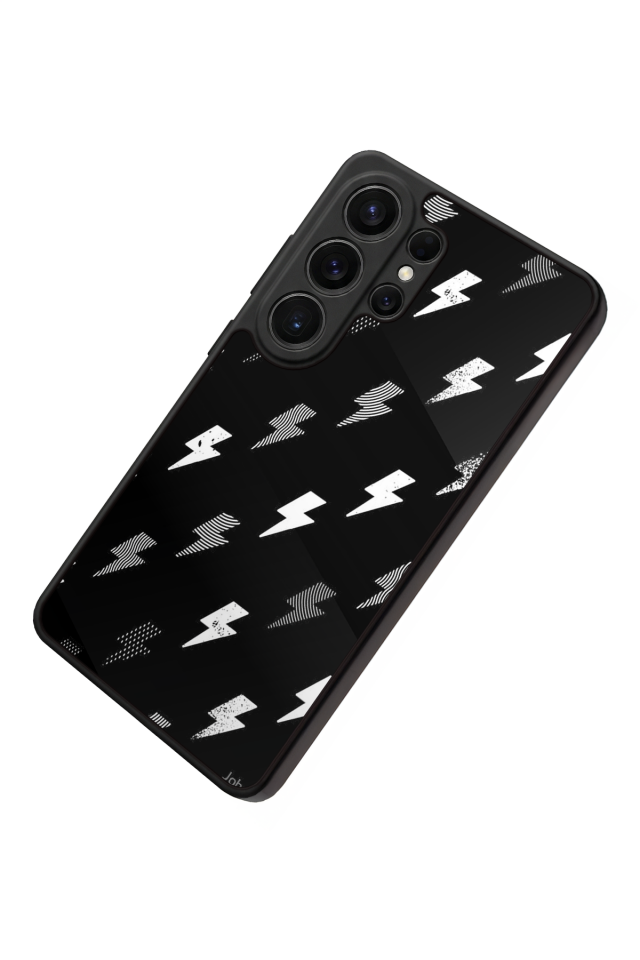 Samsung Galaxy S26 Ultra Uyumlu Simsek Tasarımlı Glossy Premium Kılıf