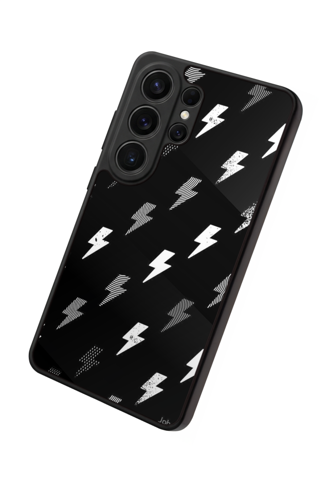 Samsung Galaxy S26 Ultra Uyumlu Simsek Tasarımlı Glossy Premium Kılıf