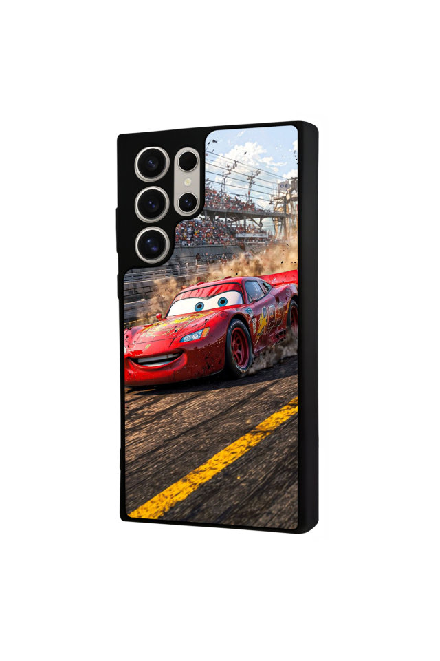 Samsung Galaxy S22 Ultra Uyumlu Şimsek McQueen Tasarımlı Glossy Premium Kılıf