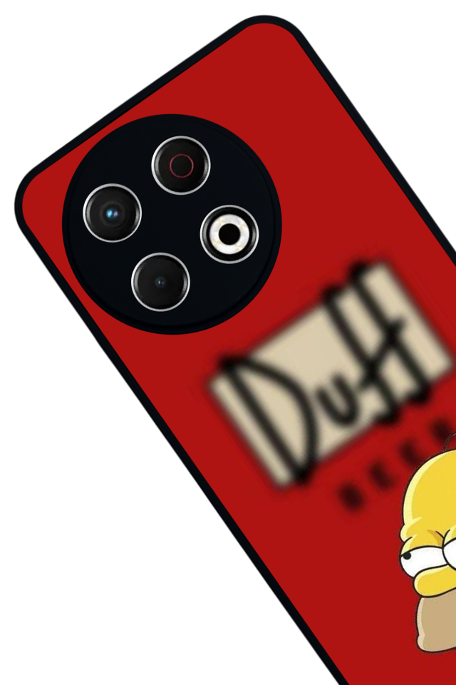 Tecno Spark 30 Pro Uyumlu The Simpsons Tasarımlı Glossy Premium Kılıf