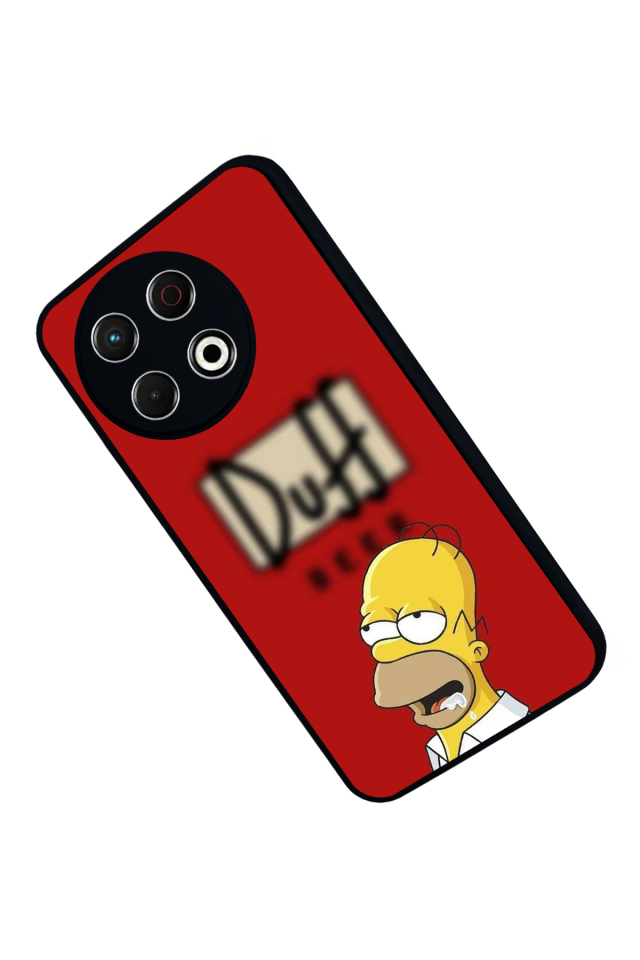 Tecno Spark 30 Pro Uyumlu The Simpsons Tasarımlı Glossy Premium Kılıf