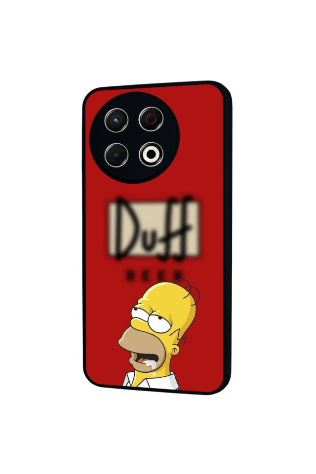 Tecno Spark 30 Pro Uyumlu The Simpsons Tasarımlı Glossy Premium Kılıf