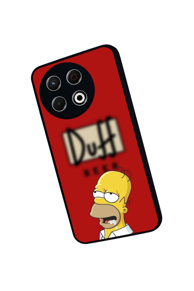 Tecno Spark 30 Pro Uyumlu The Simpsons Tasarımlı Glossy Premium Kılıf