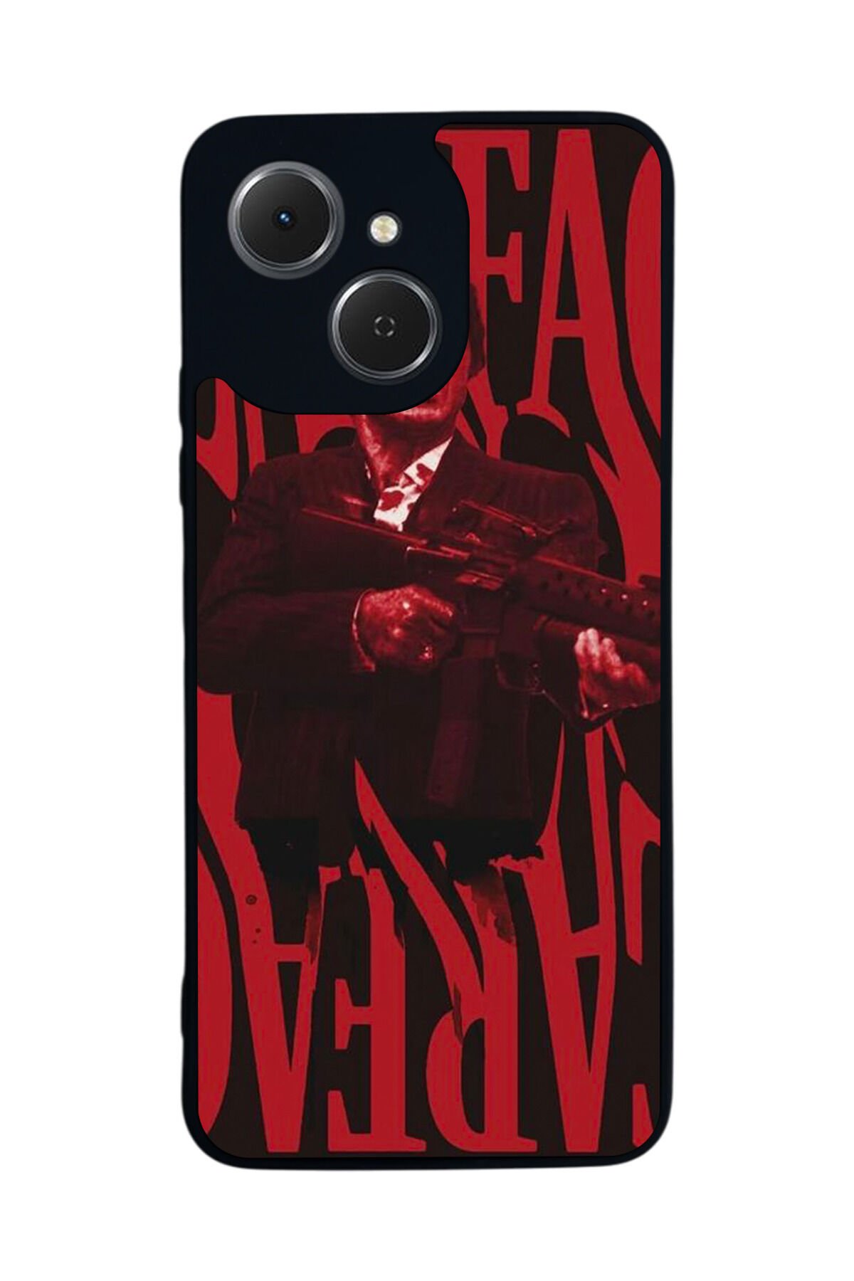 Tecno Spark 40C Uyumlu Scarface Tasarımlı Glossy Premium Kılıf