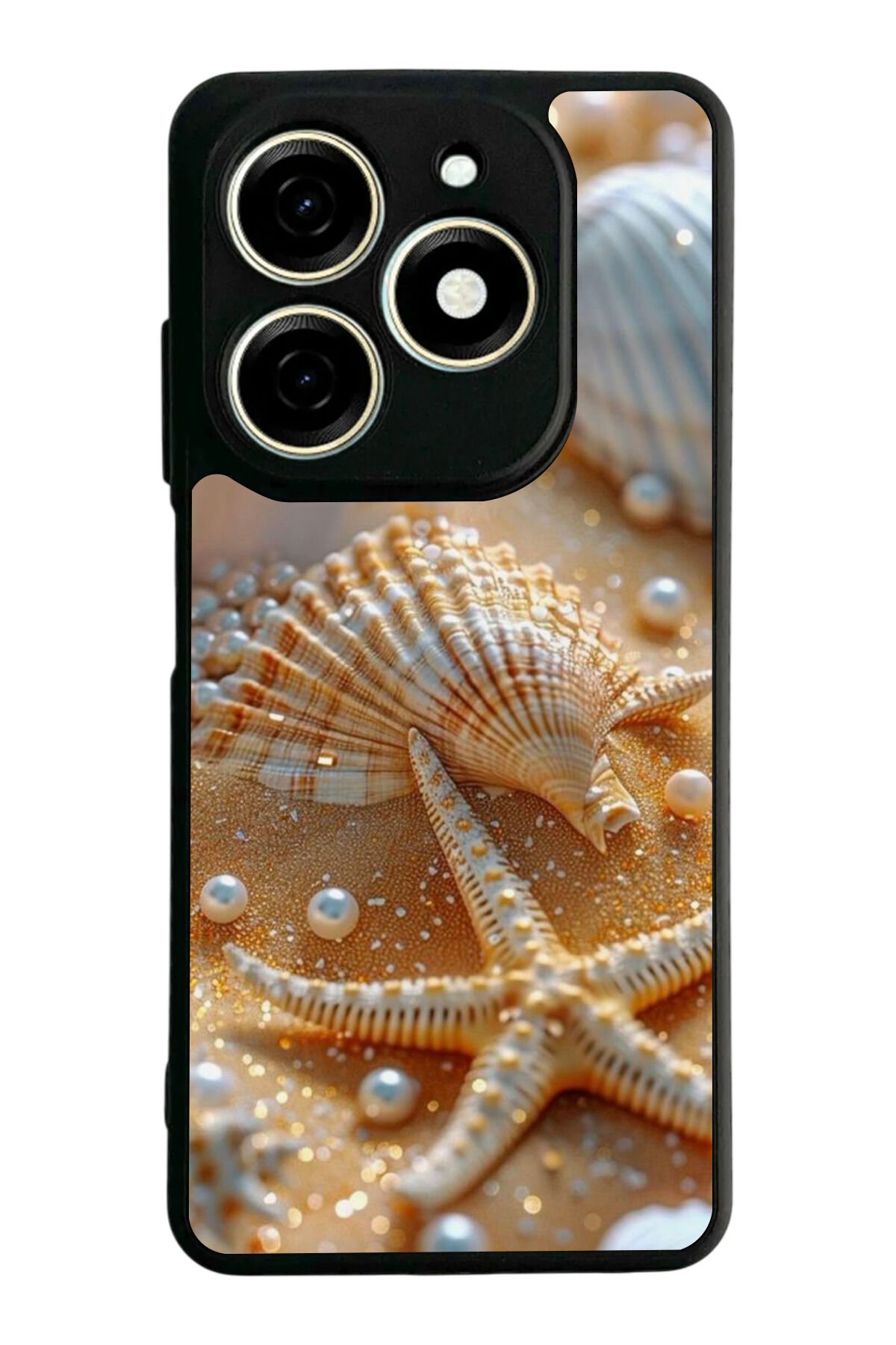 Tecno Spark 20/20C Uyumlu İnci Tasarımlı Glossy Premium Kılıf