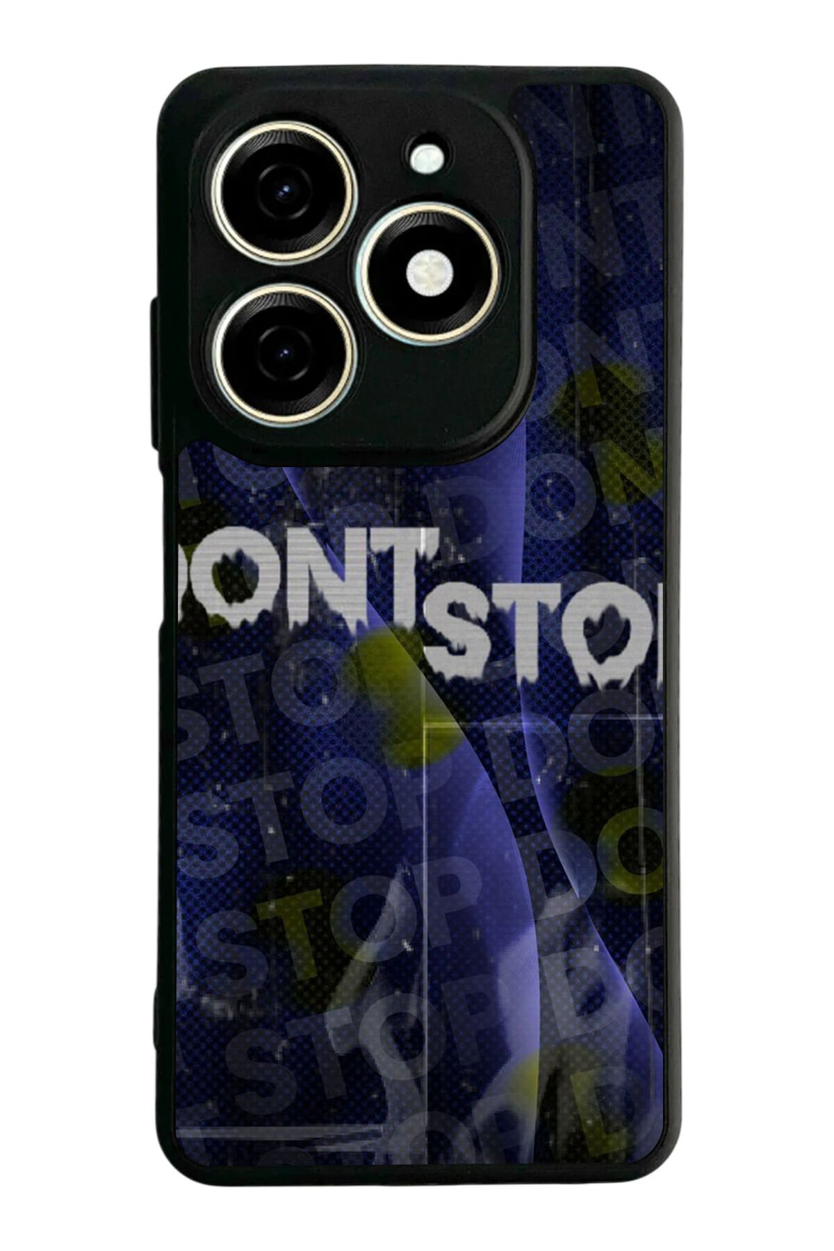 Tecno Spark 20/20C Uyumlu Dont Stop Tasarımlı Glossy Premium Kılıf
