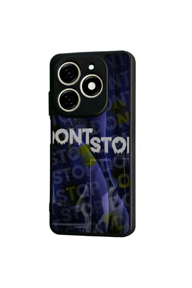 Tecno Spark 20/20C Uyumlu Dont Stop Tasarımlı Glossy Premium Kılıf