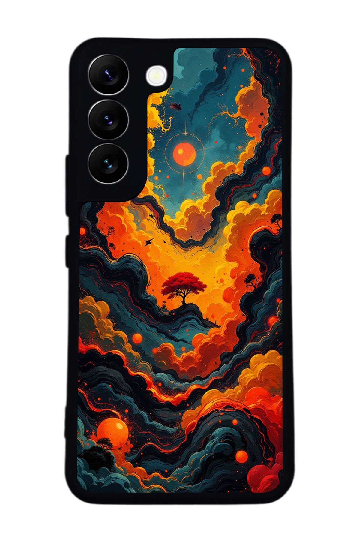 Samsung Galaxy S22 Uyumlu Abstract Tasarımlı Glossy Premium Kılıf