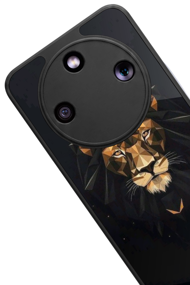 Honor Magic 8 Lite Uyumlu Aslan Tasarımlı Glossy Premium Kılıf