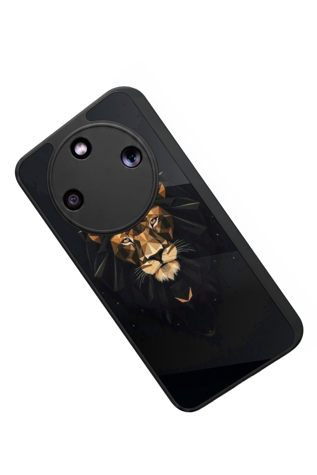 Honor Magic 8 Lite Uyumlu Aslan Tasarımlı Glossy Premium Kılıf