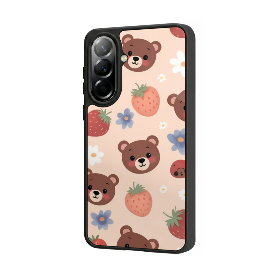 Samsung Galaxy A57 Uyumlu Ayı Tasarımlı Glossy Premium Kılıf