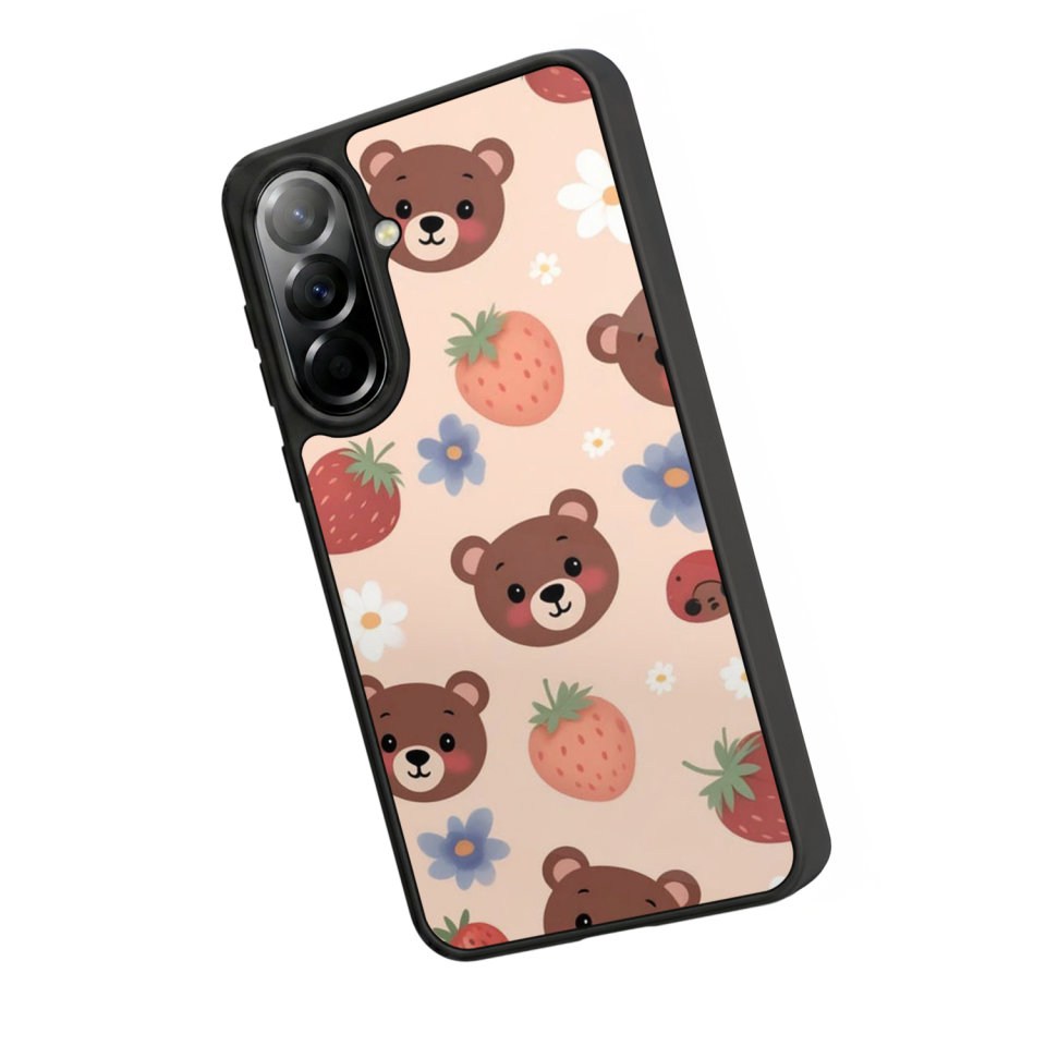 Samsung Galaxy A57 Uyumlu Ayı Tasarımlı Glossy Premium Kılıf