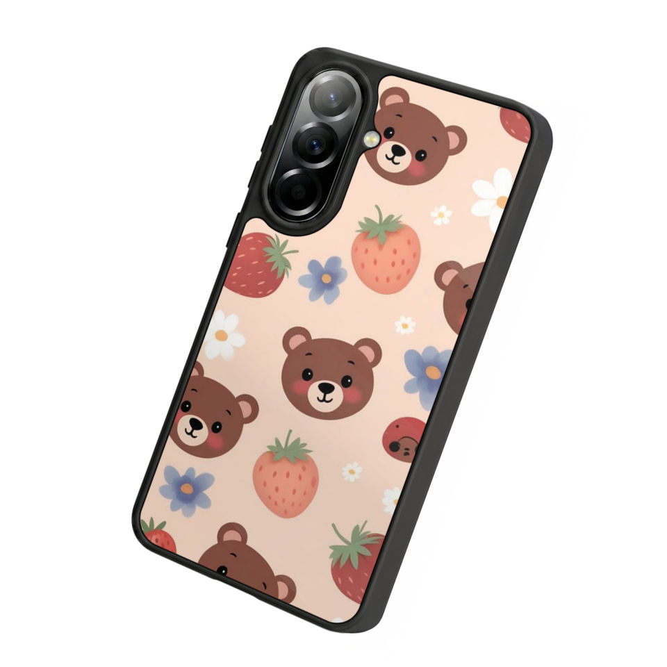 Samsung Galaxy A57 Uyumlu Ayı Tasarımlı Glossy Premium Kılıf