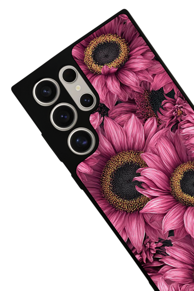 Samsung Galaxy S23 Ultra Uyumlu Cicek Tasarımlı Glossy Premium Kılıf