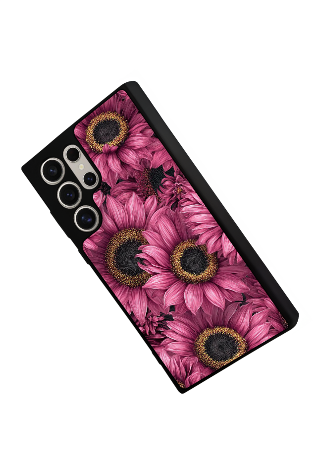 Samsung Galaxy S23 Ultra Uyumlu Cicek Tasarımlı Glossy Premium Kılıf
