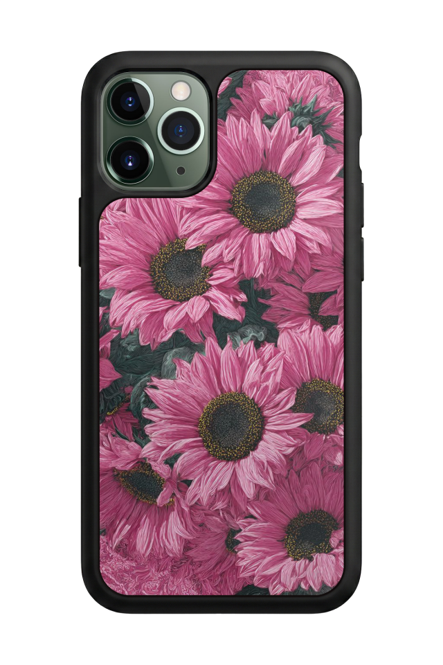 iPhone 11 Pro Uyumlu Cicek Tasarımlı Glossy Premium Kılıf