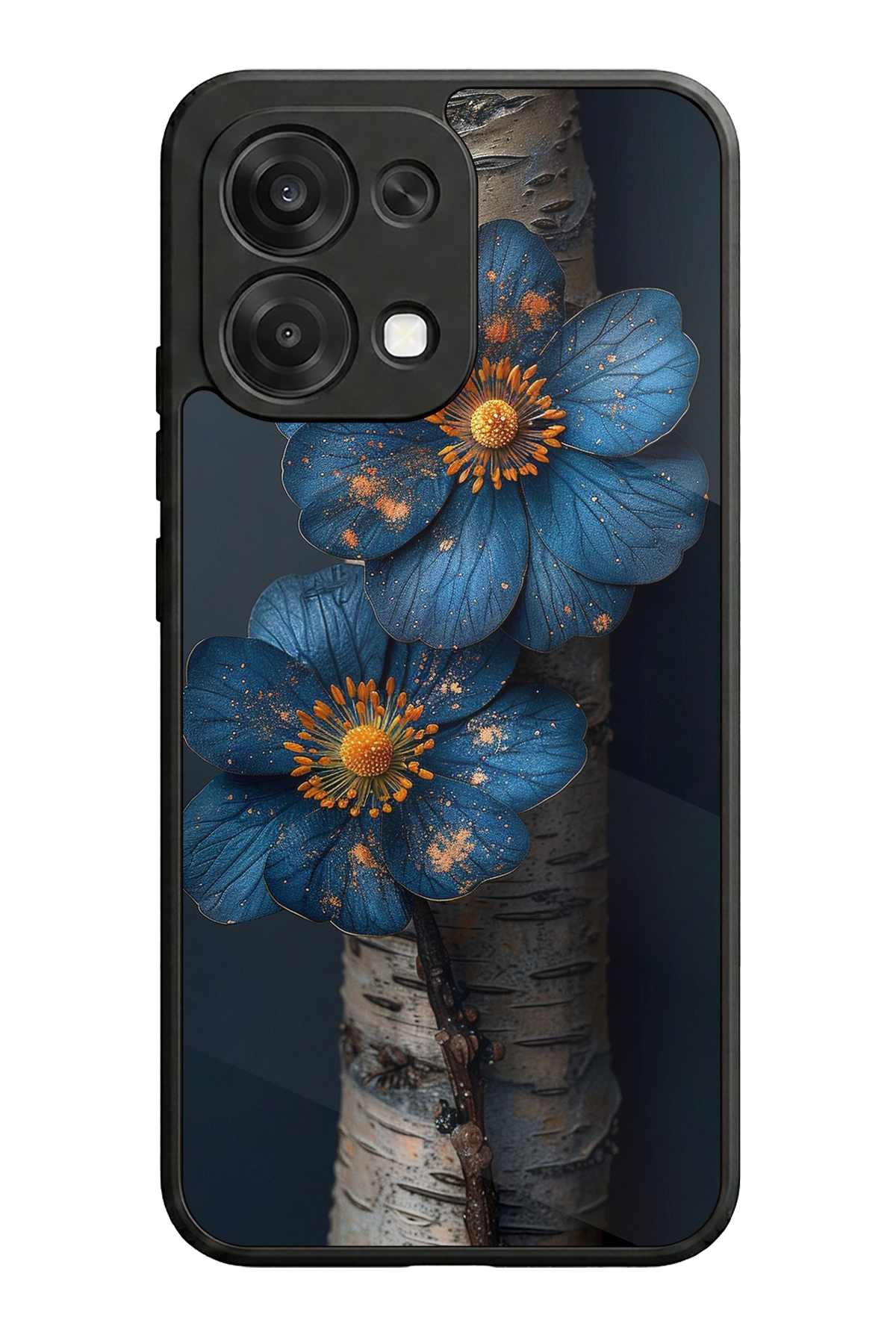 Oppo A6 Pro Uyumlu Cicek Tasarımlı Glossy Premium Kılıf