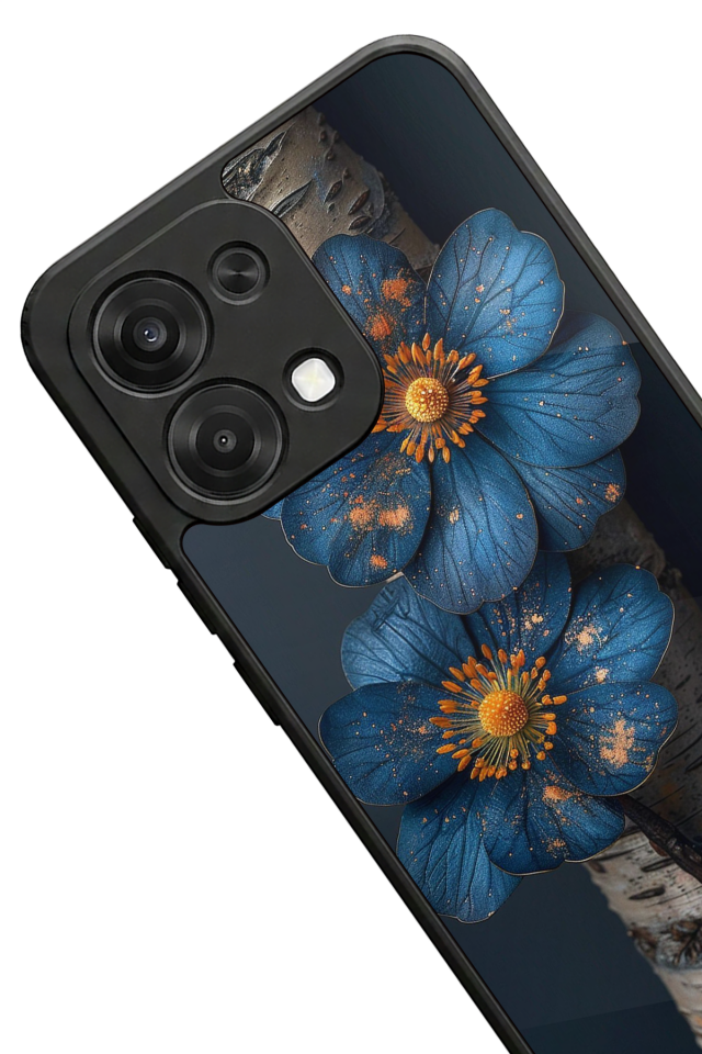 Oppo A6 Pro Uyumlu Cicek Tasarımlı Glossy Premium Kılıf
