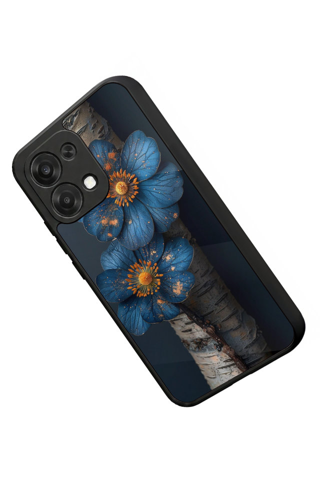 Oppo A6 Pro Uyumlu Cicek Tasarımlı Glossy Premium Kılıf