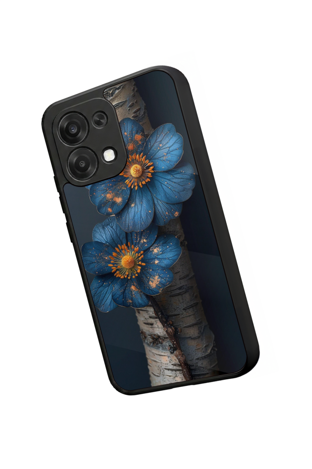 Oppo A6 Pro Uyumlu Cicek Tasarımlı Glossy Premium Kılıf
