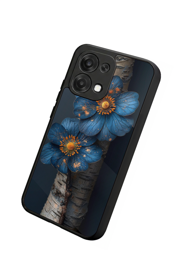 Oppo A6 Pro Uyumlu Cicek Tasarımlı Glossy Premium Kılıf