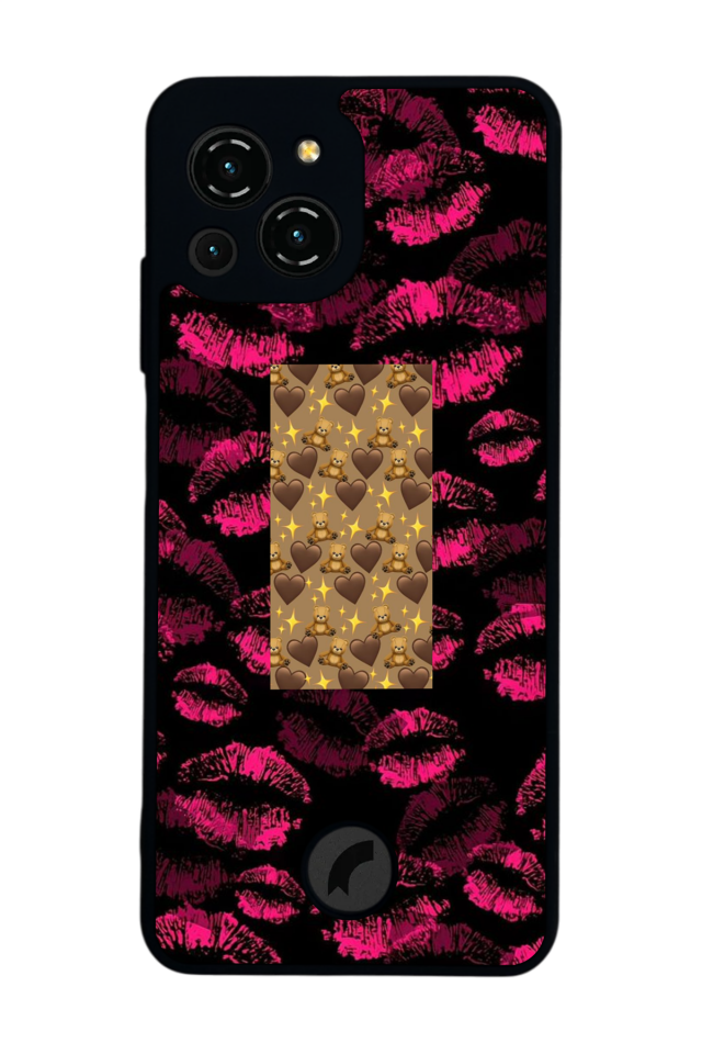 Reeder S23 Pro Max Uyumlu Dudak Tasarımlı Glossy Premium Kılıf