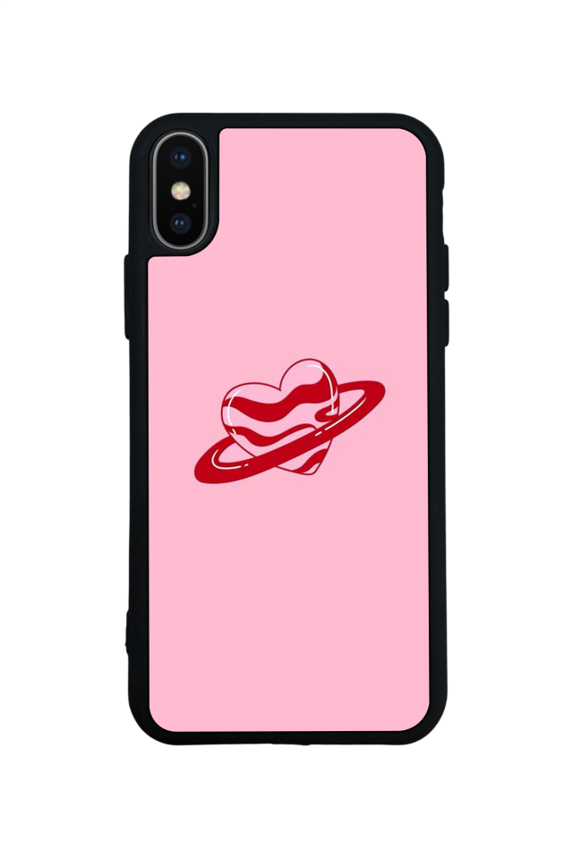 iPhone XS Max Uyumlu Kalp Love Tasarımlı Glossy Premium Kılıf