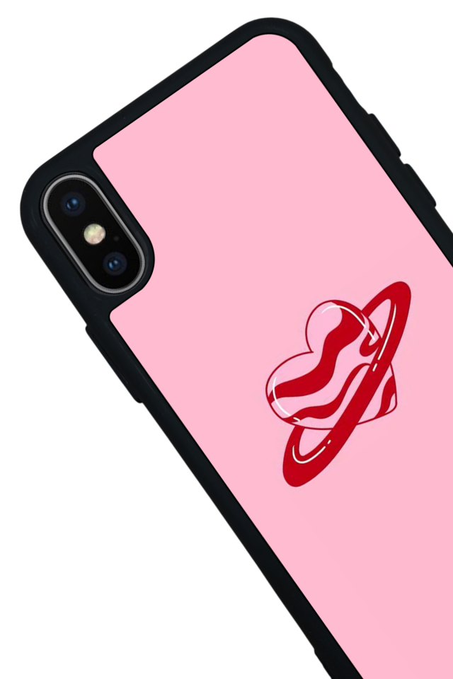 iPhone XS Max Uyumlu Kalp Love Tasarımlı Glossy Premium Kılıf