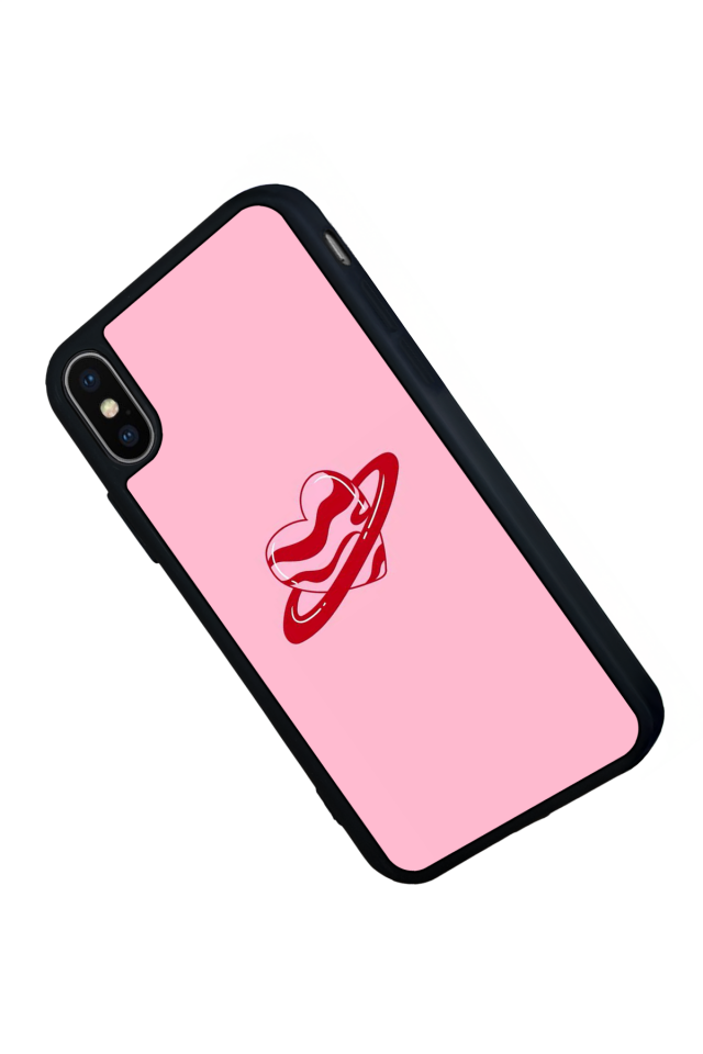 iPhone XS Max Uyumlu Kalp Love Tasarımlı Glossy Premium Kılıf