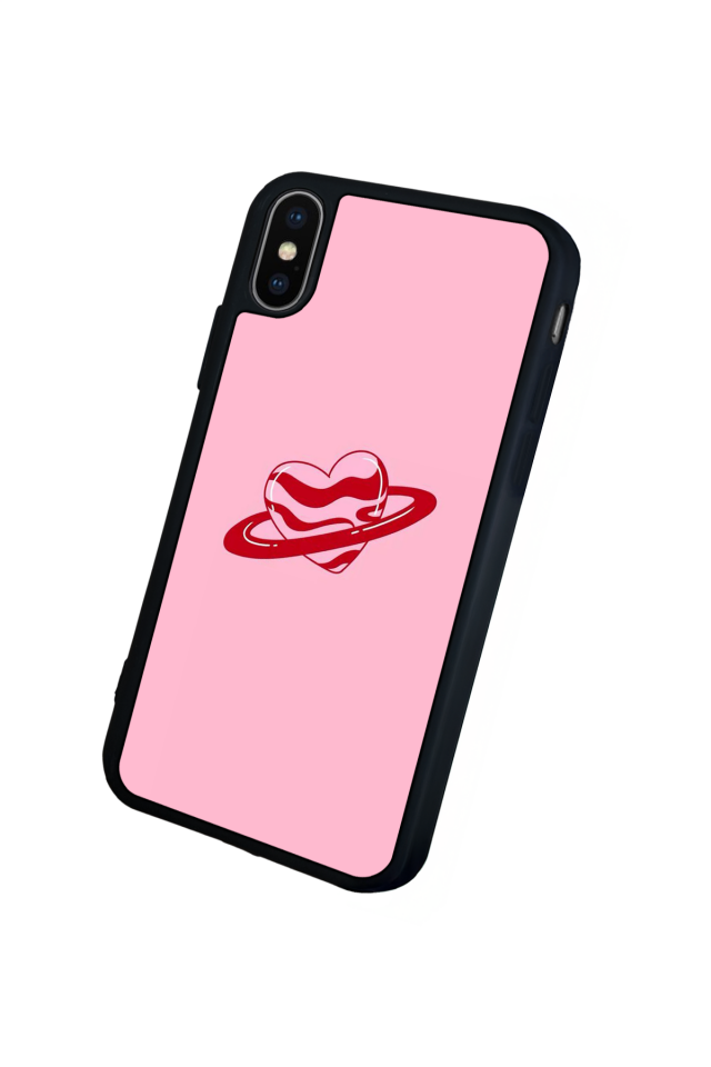 iPhone XS Max Uyumlu Kalp Love Tasarımlı Glossy Premium Kılıf