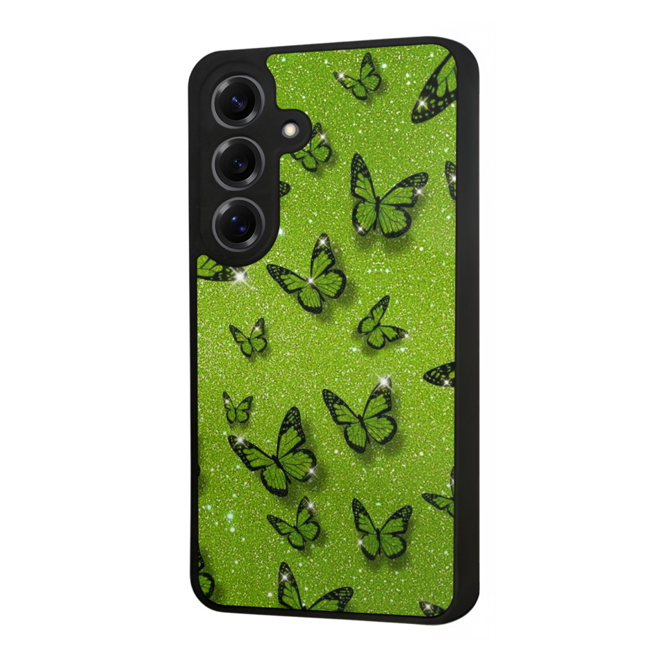 Samsung Galaxy S25 Uyumlu Kelebek Tasarımlı Glossy Premium Kılıf