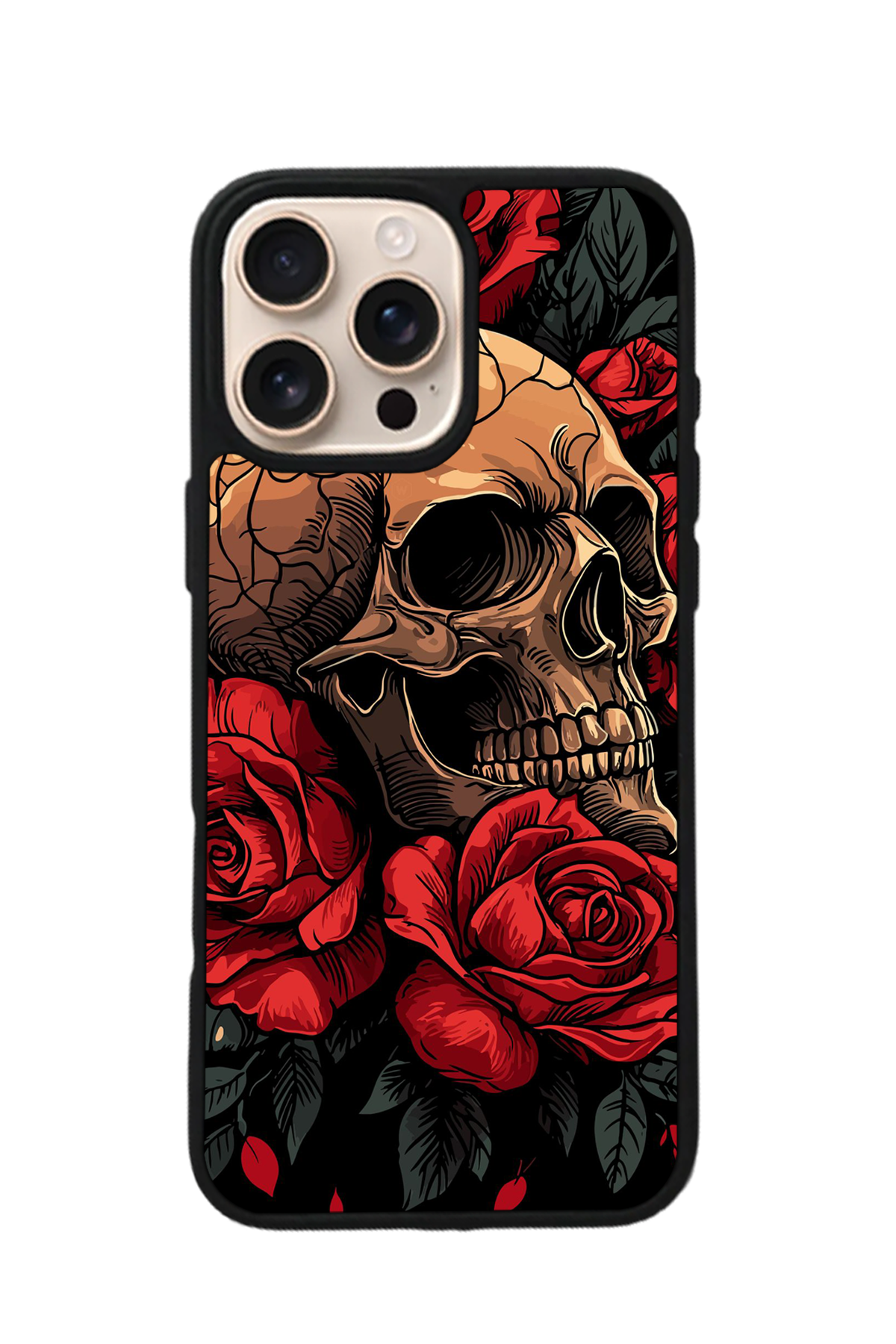 iPhone 15 Pro Uyumlu KuruKafa Tasarımlı Glossy Premium Kılıf