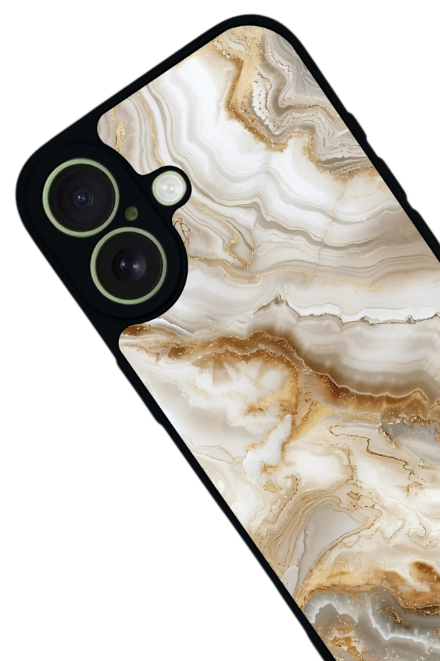 iPhone 17 Uyumlu Mermer Marble Tasarımlı Glossy Premium Kılıf
