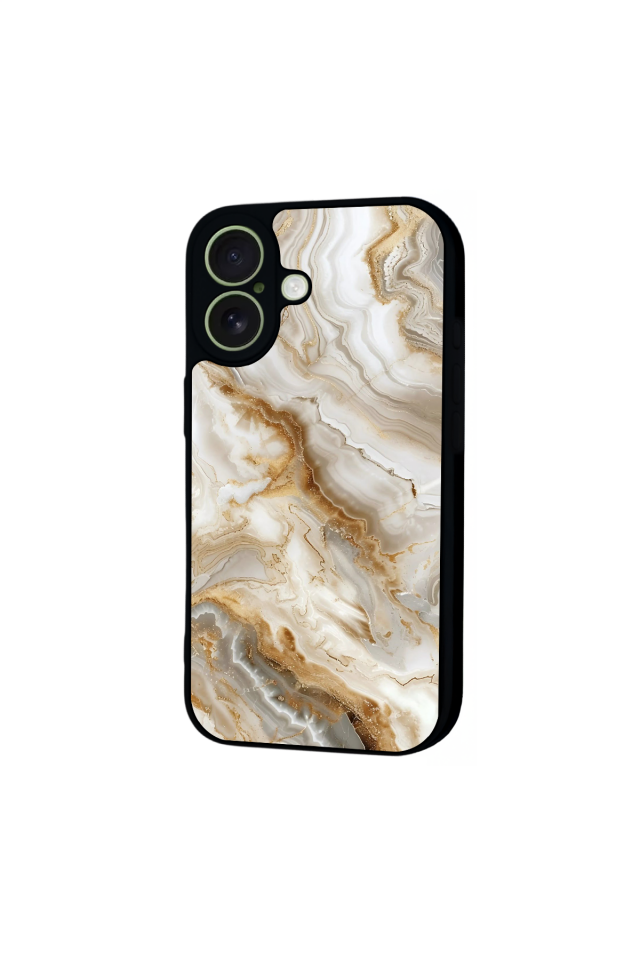 iPhone 17 Uyumlu Mermer Marble Tasarımlı Glossy Premium Kılıf