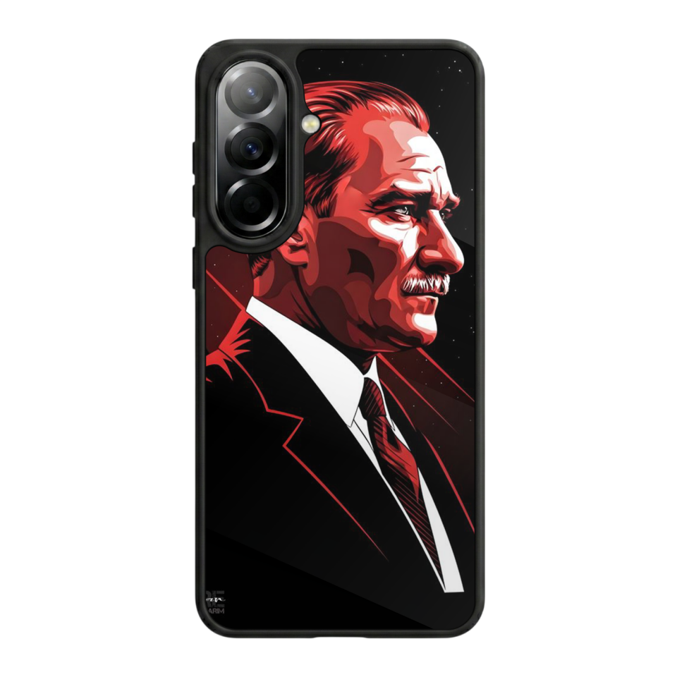 Samsung Galaxy A37 Uyumlu Mustafa Kemal Ataturk Tasarımlı Glossy Premium Kılıf