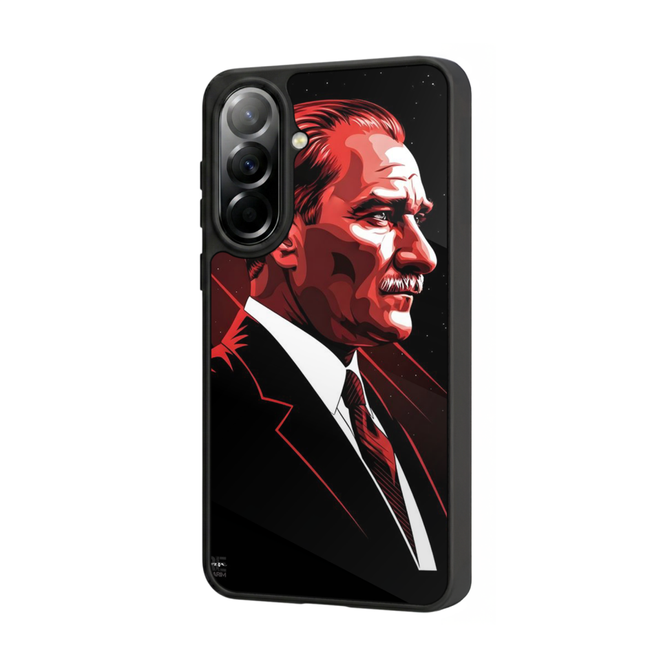 Samsung Galaxy A37 Uyumlu Mustafa Kemal Ataturk Tasarımlı Glossy Premium Kılıf