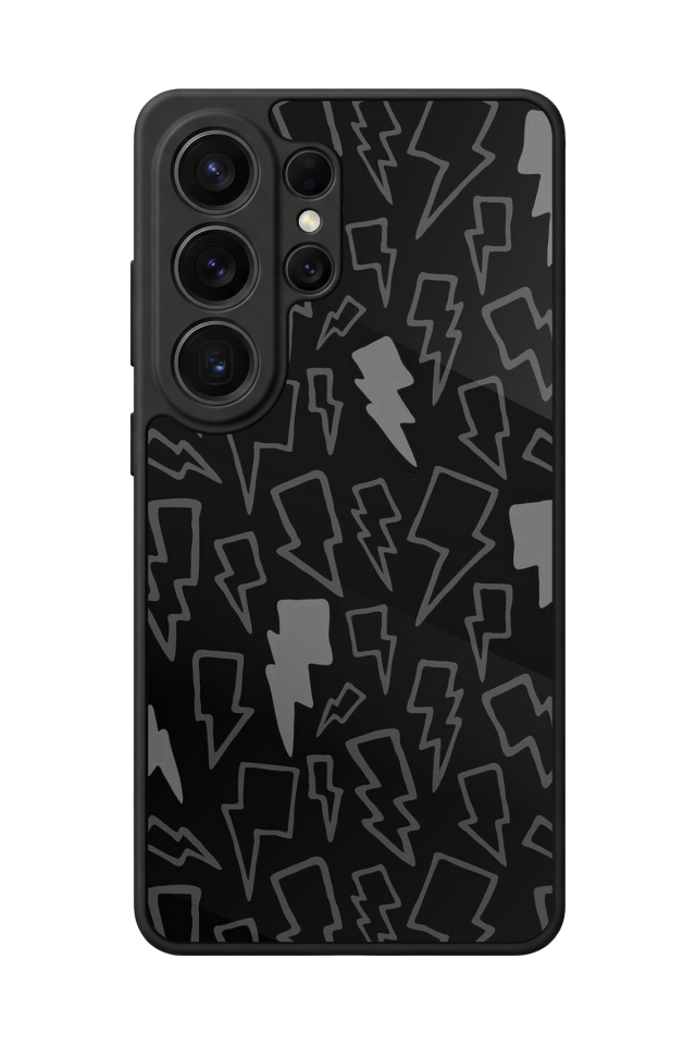 Samsung Galaxy S26 Ultra Uyumlu Simsek Tasarımlı Glossy Premium Kılıf