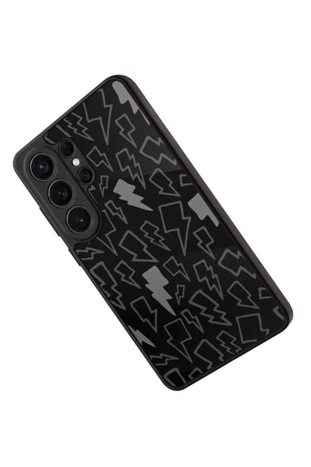 Samsung Galaxy S26 Ultra Uyumlu Simsek Tasarımlı Glossy Premium Kılıf