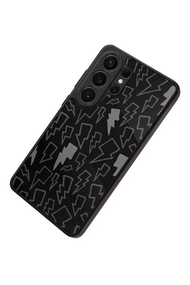 Samsung Galaxy S26 Ultra Uyumlu Simsek Tasarımlı Glossy Premium Kılıf