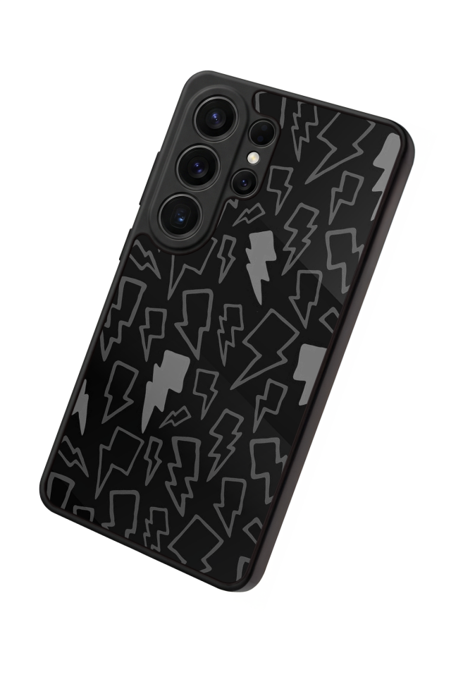 Samsung Galaxy S26 Ultra Uyumlu Simsek Tasarımlı Glossy Premium Kılıf