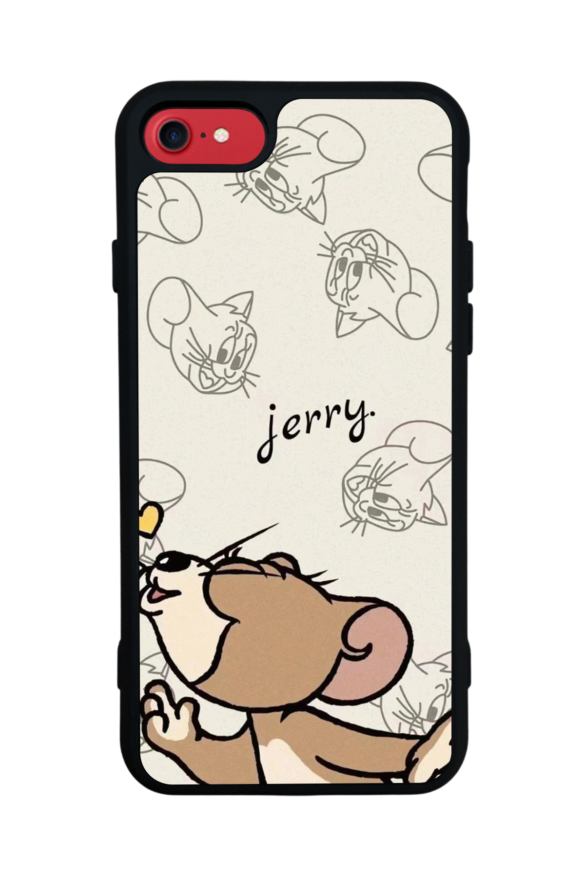 iPhone 7 Uyumlu Tom And Jerry Tasarımlı Glossy Premium Kılıf
