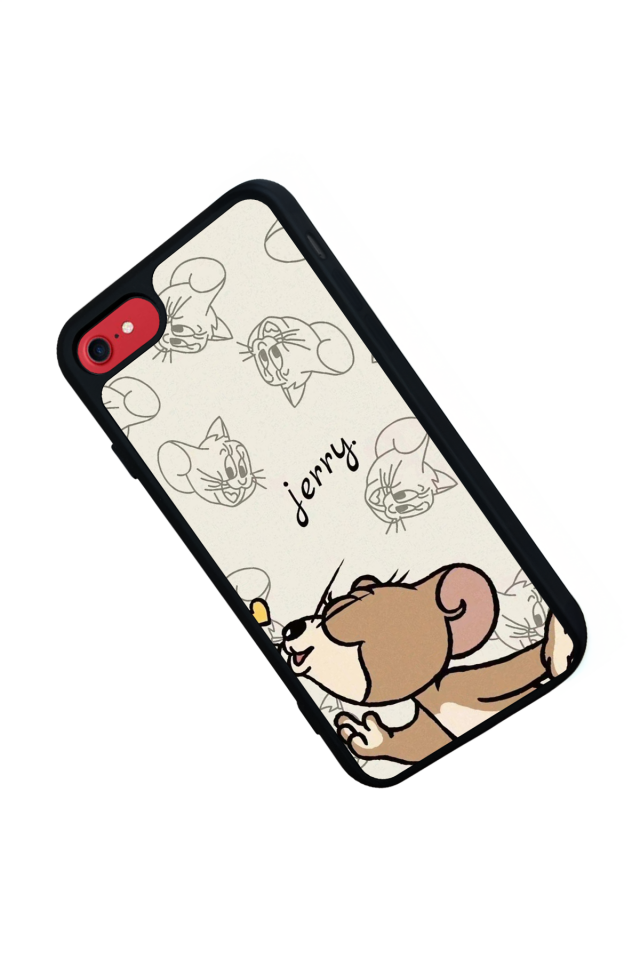 iPhone 7 Uyumlu Tom And Jerry Tasarımlı Glossy Premium Kılıf