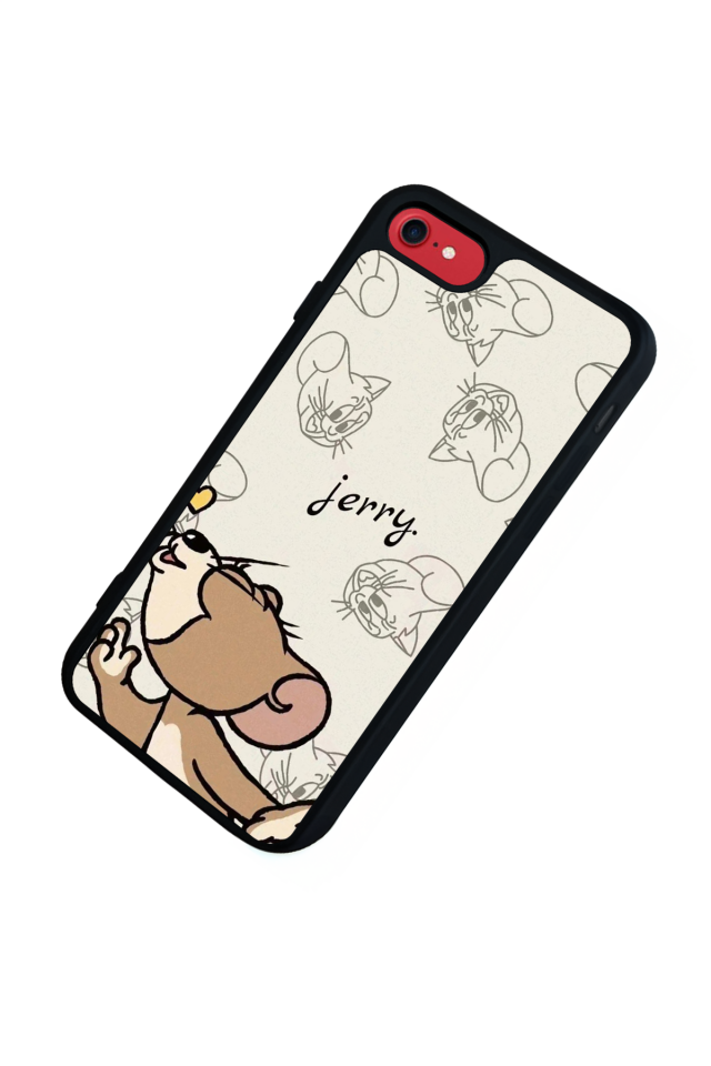 iPhone 7 Uyumlu Tom And Jerry Tasarımlı Glossy Premium Kılıf