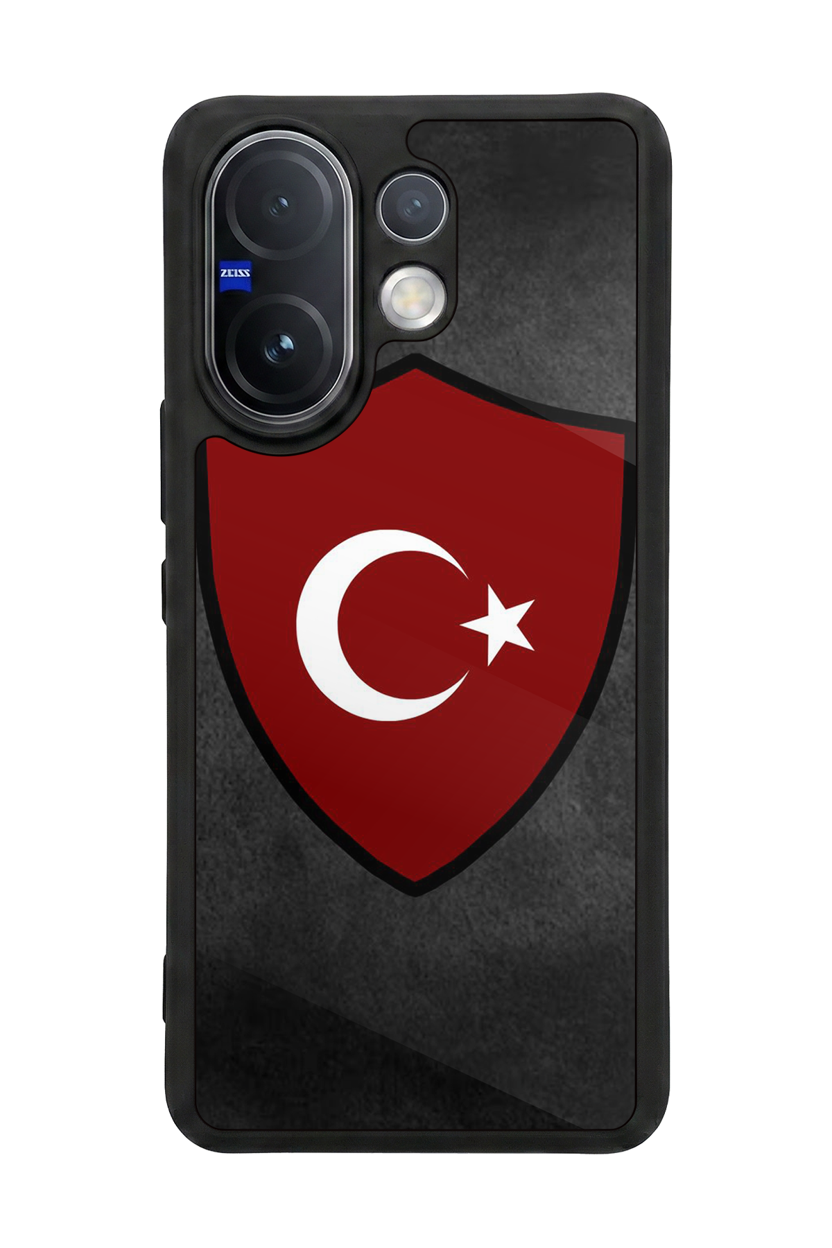 Vivo V60 Uyumlu Türk Bayragi Tasarımlı Glossy Premium Kılıf