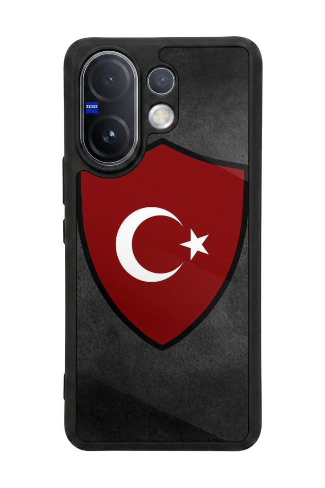 Vivo V60 Uyumlu Türk Bayragi Tasarımlı Glossy Premium Kılıf