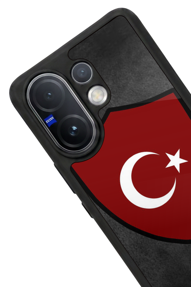 Vivo V60 Uyumlu Türk Bayragi Tasarımlı Glossy Premium Kılıf